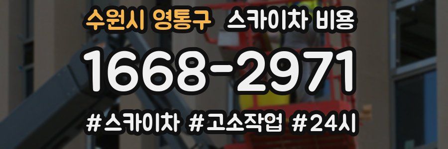 수원시 영통구 스카이차 비용