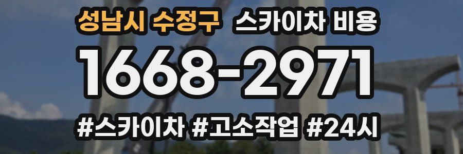 성남시 수정구 스카이차 비용