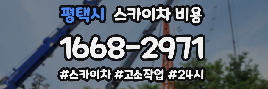 평택시 스카이차 비용