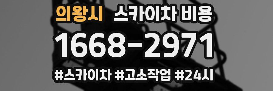 의왕시 스카이차 비용