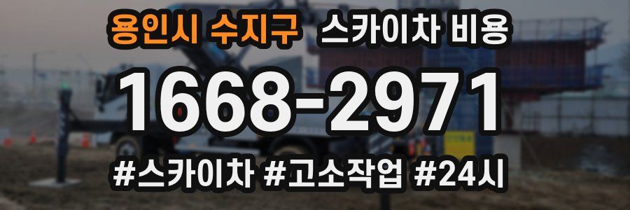 용인시 수지구 스카이차 비용