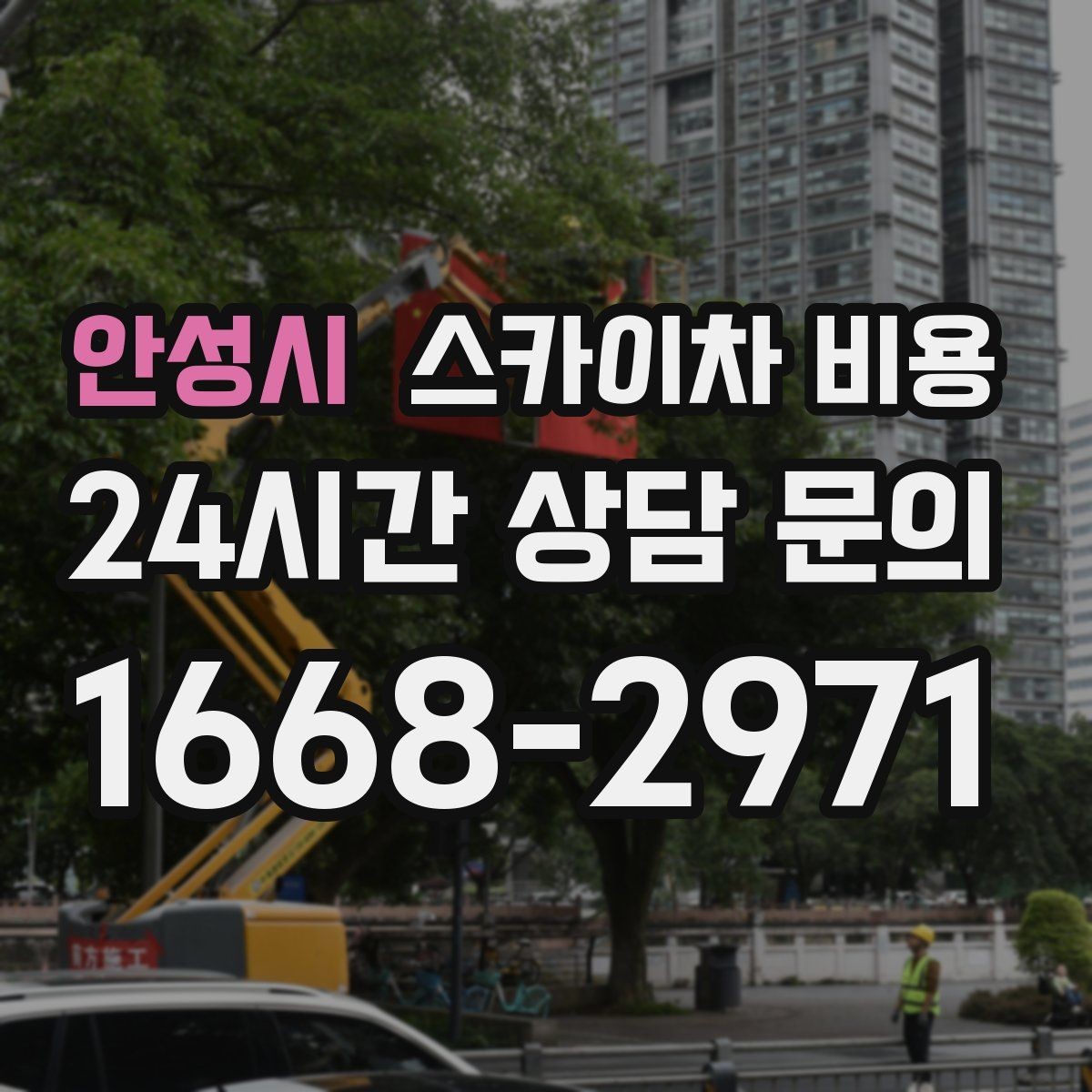 안성시 스카이차 비용 높이는 같은데 시간이 달라지는 현장 특징