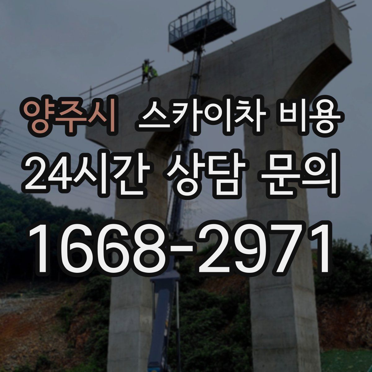 양주시 스카이차 비용