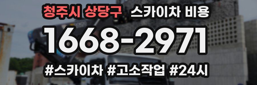 청주시 상당구 스카이차 비용