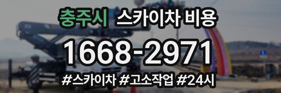 충주시 스카이차 비용