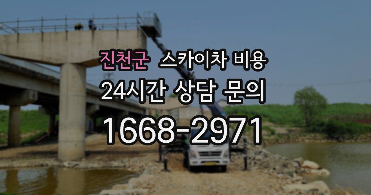 진천군 스카이차 비용