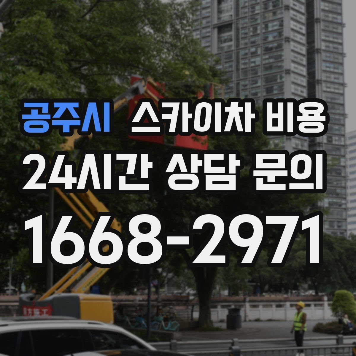 공주시 스카이차 비용