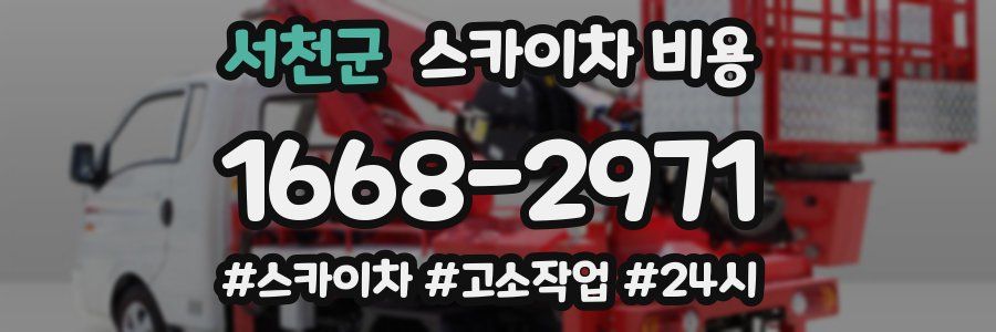 서천군 스카이차 비용