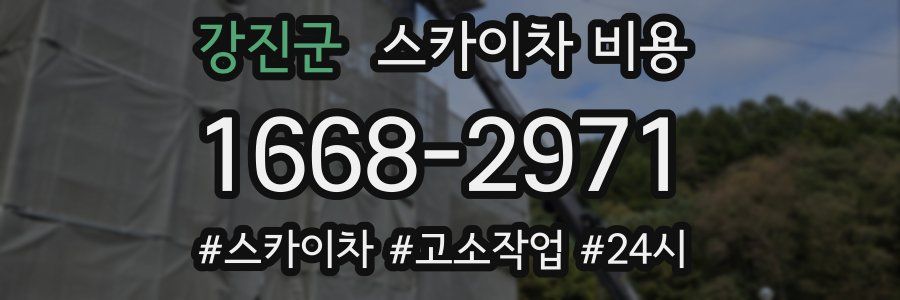 강진군 스카이차 비용