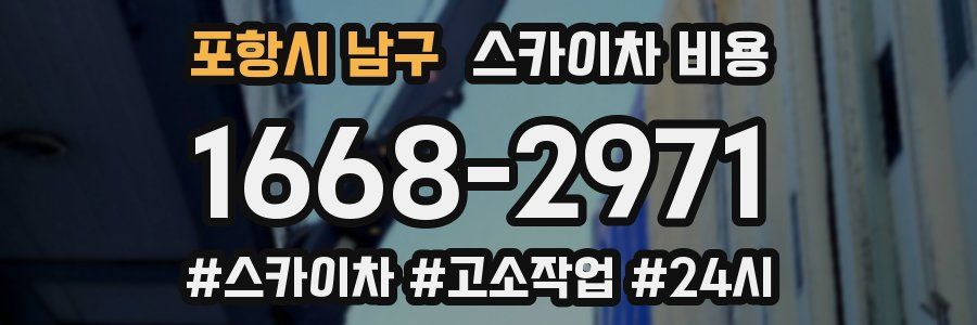 포항시 남구 스카이차 비용