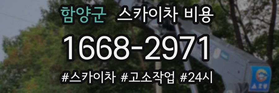 함양군 스카이차 비용