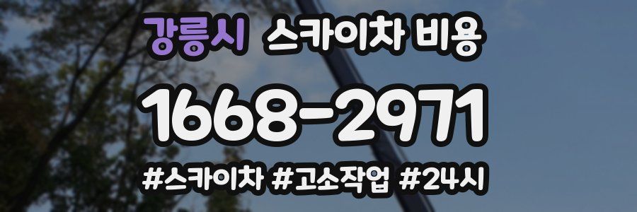 강릉시 스카이차 비용