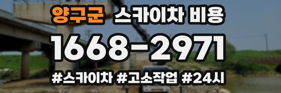 양구군 스카이차 비용