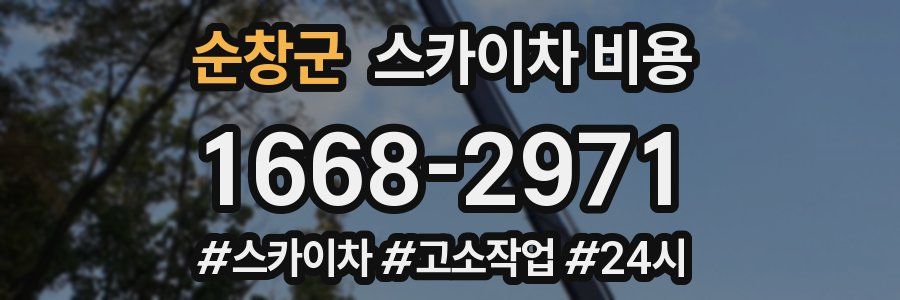 순창군 스카이차 비용