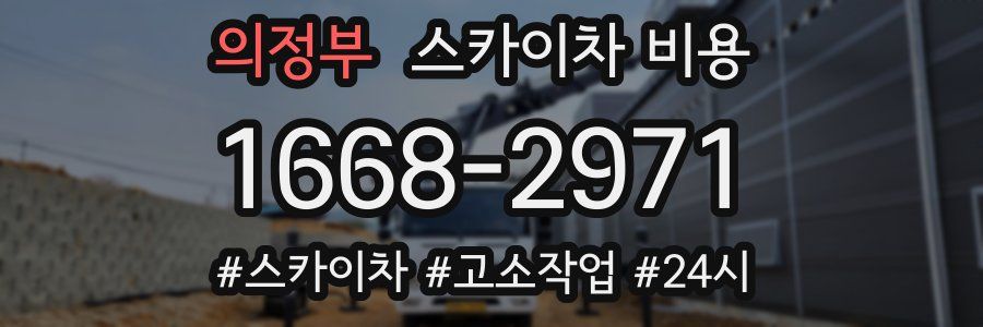 의정부 스카이차 비용