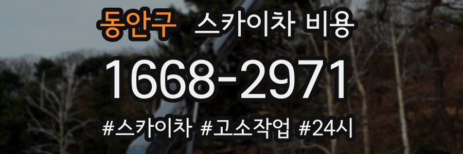 동안구 스카이차 비용