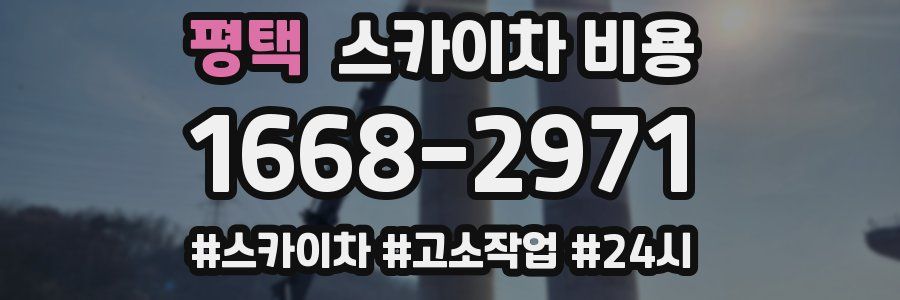 평택 스카이차 비용