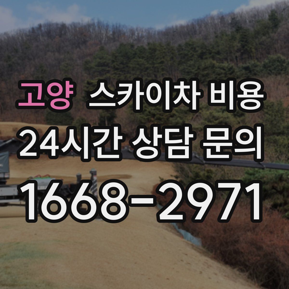 고양 스카이차 비용