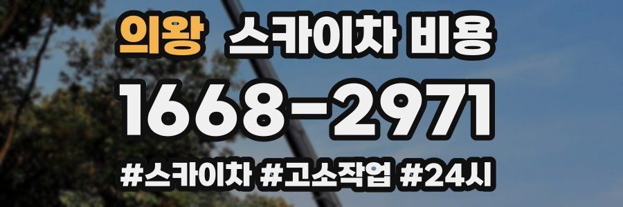 의왕 스카이차 비용