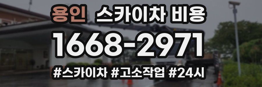 용인 스카이차 비용