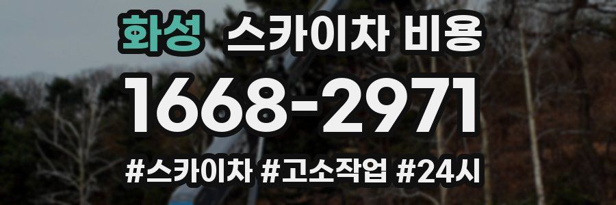 화성 스카이차 비용