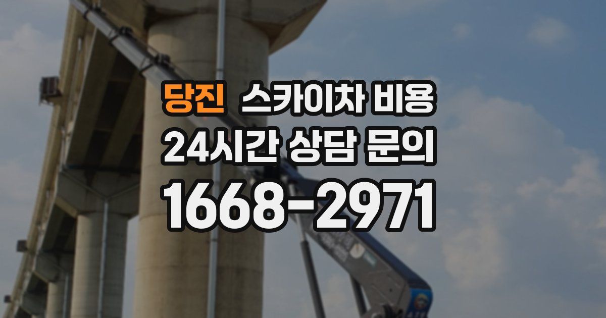 당진 스카이차 비용