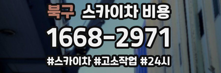 북구 스카이차 비용