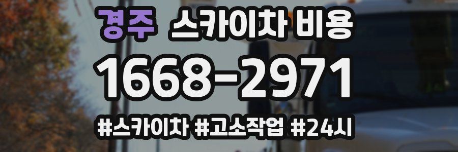 경주 스카이차 비용