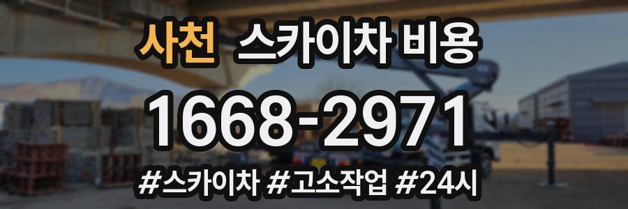 사천 스카이차 비용