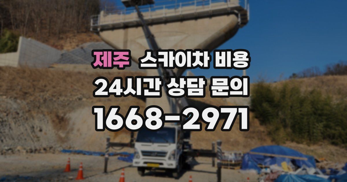 제주 스카이차 비용