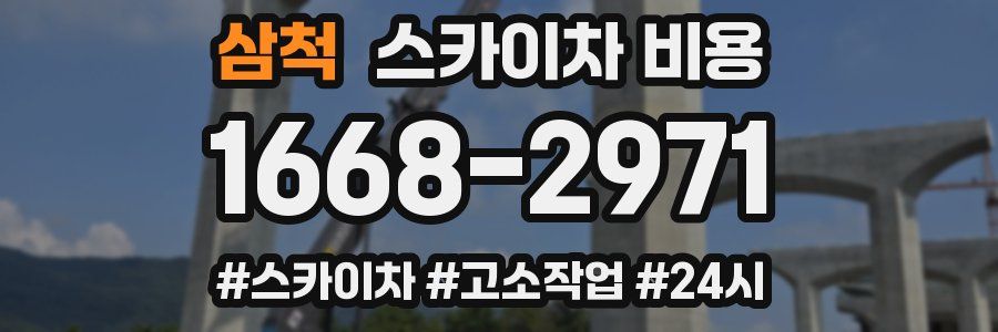 삼척 스카이차 비용