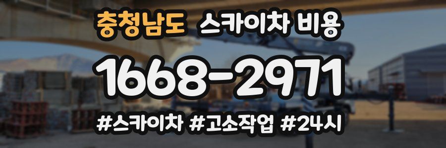 충청남도 스카이차 비용