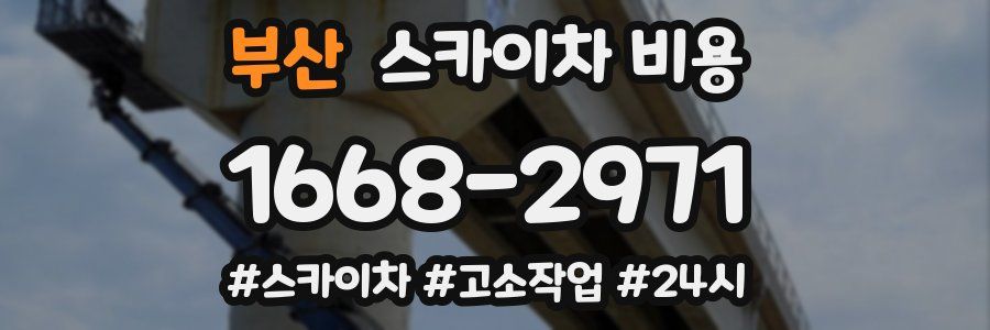 부산 스카이차 비용