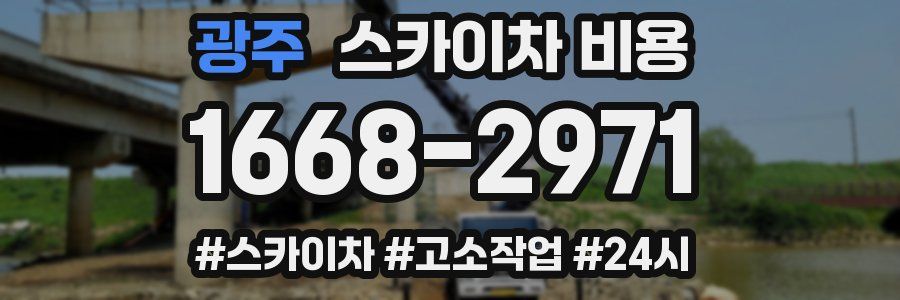 광주 스카이차 비용