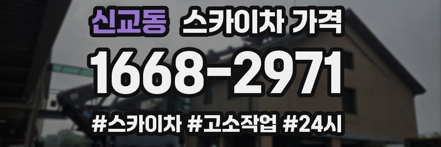 신교동 스카이차 가격