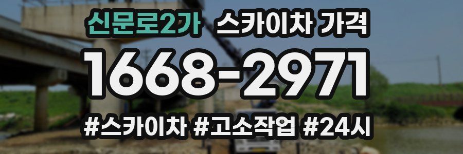 신문로2가 스카이차 가격