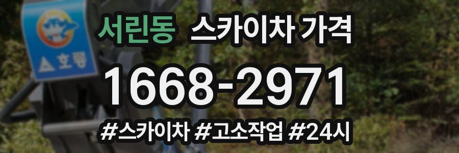 서린동 스카이차 가격
