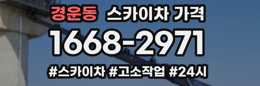 경운동 스카이차 가격