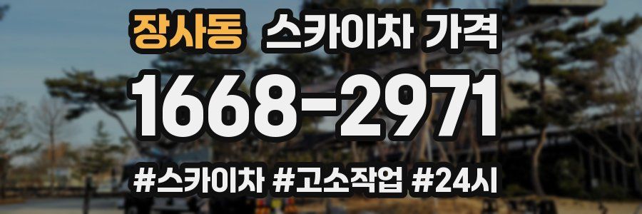 장사동 스카이차 가격