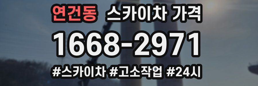 연건동 스카이차 가격