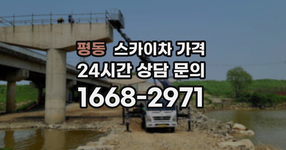 평동 스카이차 가격