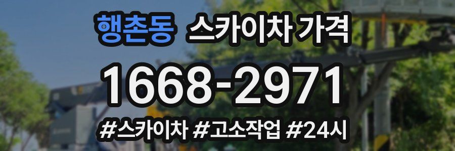 행촌동 스카이차 가격
