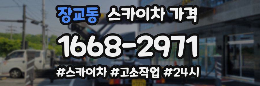 장교동 스카이차 가격