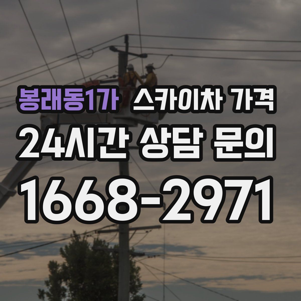 봉래동1가 스카이차 가격