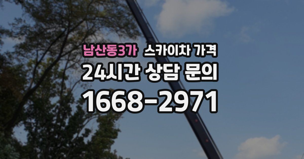 남산동3가 스카이차 가격