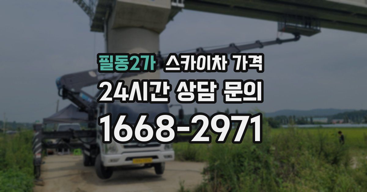 필동2가 스카이차 가격