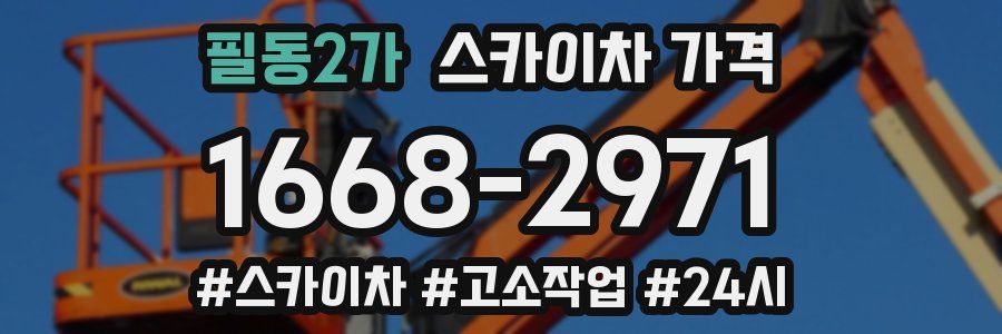 필동2가 스카이차 가격