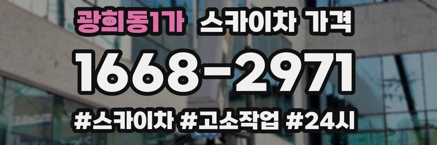 광희동1가 스카이차 가격