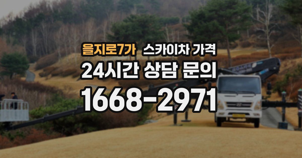 을지로7가 스카이차 가격