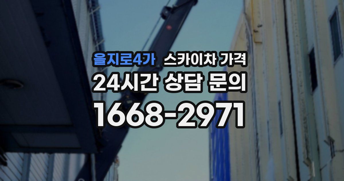 을지로4가 스카이차 가격